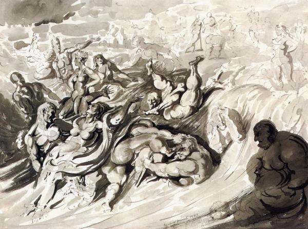 In The Surf by Reginald Marsh
