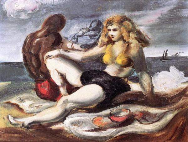 On The Beach by Reginald Marsh