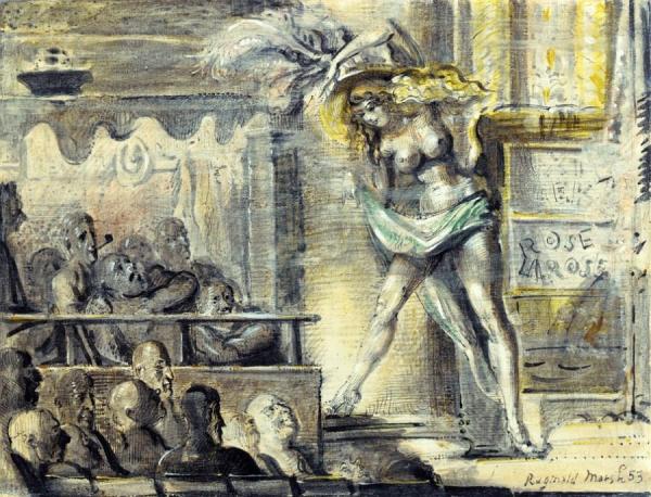 Striptease by Reginald Marsh Oil Painting Reproductions