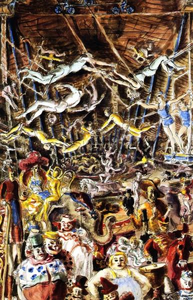The Three-ring Circus by Reginald Marsh