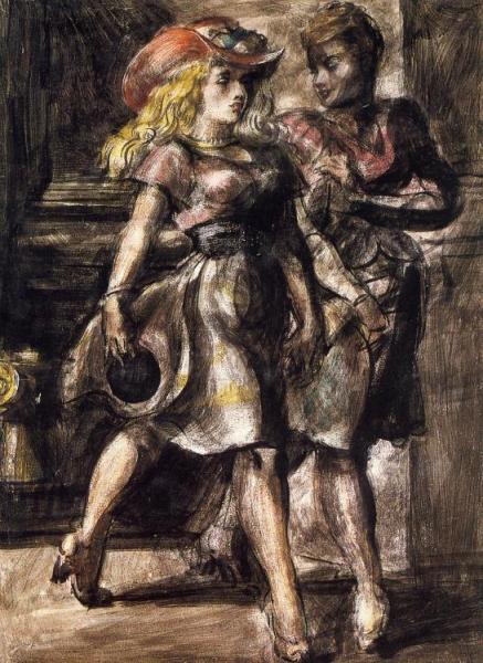 Woman Strolling by Reginald Marsh