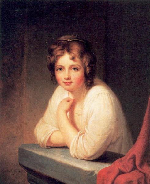 Girl At A Window by Rembrandt Peale Oil Painting Reproductions
