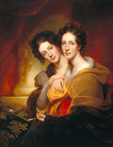 The Sisters (eleanor And Rosalba Peale) by Rembrandt Peale