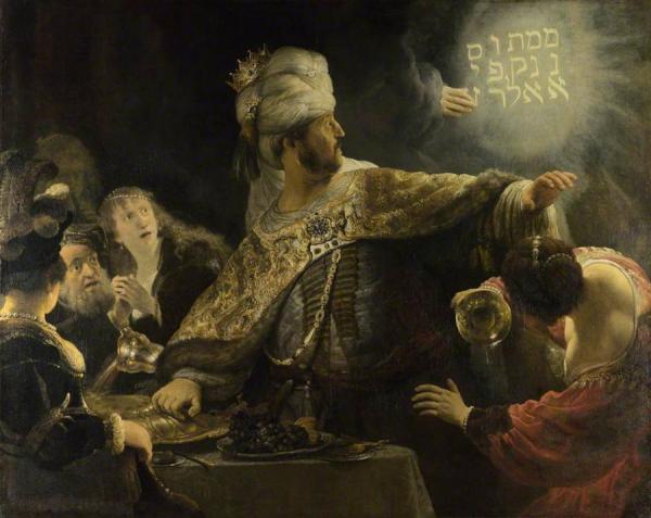 Belshazzar's Feast by Rembrandt Van Rijn Oil Painting Reproductions
