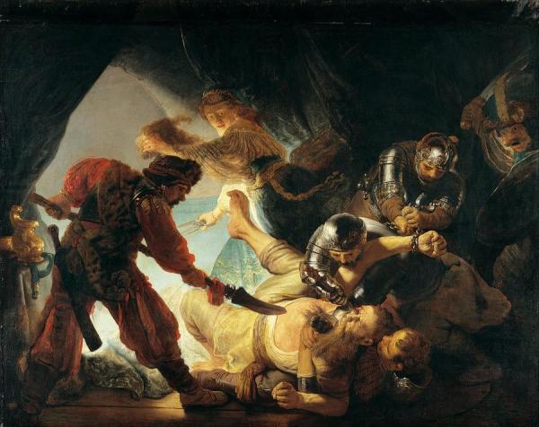 Blinding Of Samson by Rembrandt Van Rijn