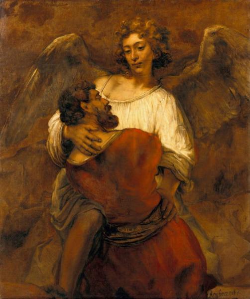 Rembrandt Van Rijn Jacob Wrestling With The Angel