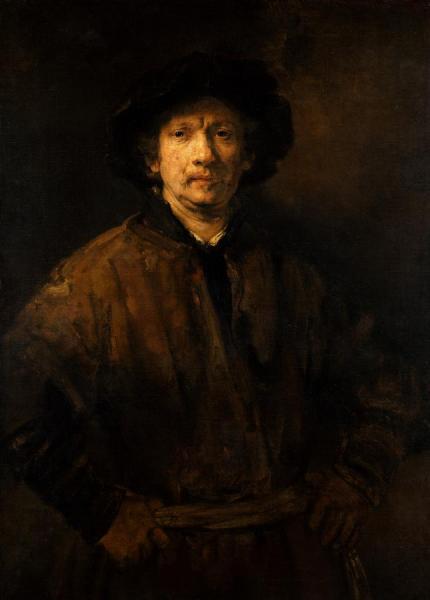 Rembrandt Van Rijn Large Self Portrait