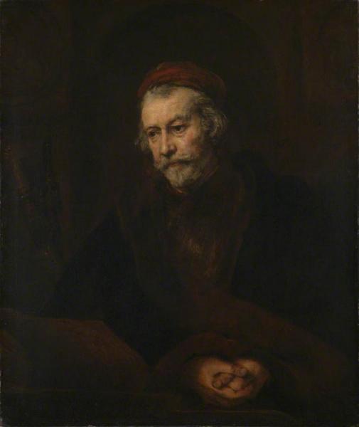 Old Man Dressed As Saint Paul by Rembrandt Van Rijn