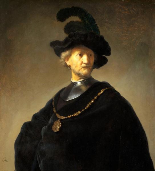 Old Man With A Gold Chain by Rembrandt Van Rijn