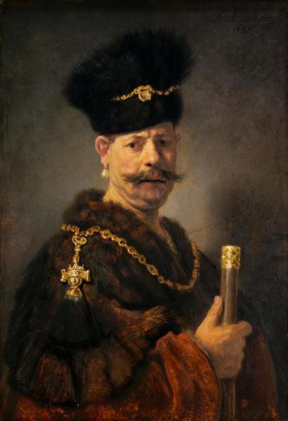 Polish Nobleman by Rembrandt Van Rijn