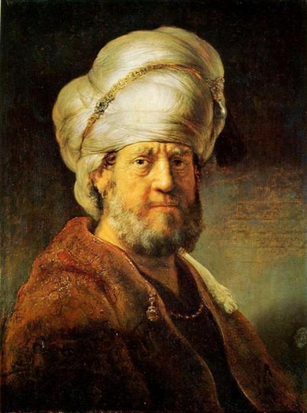 Portrait Of A Man In Oriental Garment by Rembrandt Van Rijn