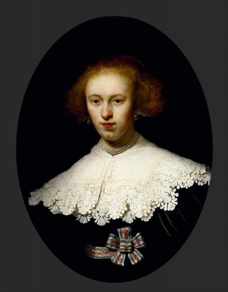 Portrait Of A Young Woman by Rembrandt Van Rijn