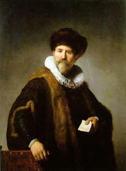Portrait Of Nicolaes Ruts by Rembrandt Van Rijn