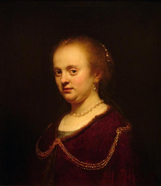 Retrato De Mujer Joven by Rembrandt Van Rijn