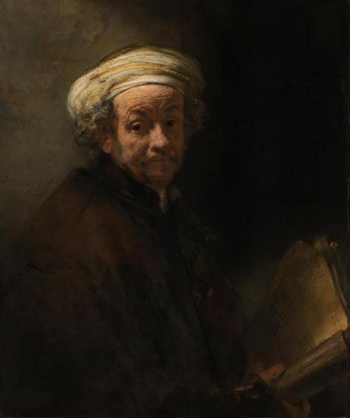 Self Portrait As The Apostle St Paul by Rembrandt Van Rijn