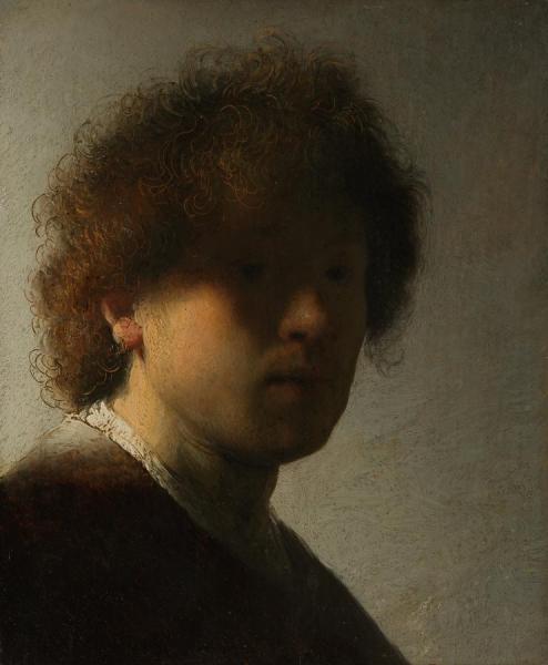 Self Portrait At An Early Age by Rembrandt Van Rijn