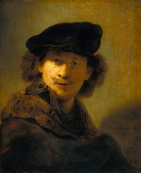Rembrandt Van Rijn Self-portrait In A Velvet Beret