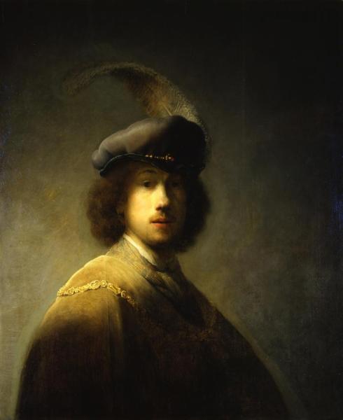 Rembrandt Van Rijn Self-portrait With Plumed Beret