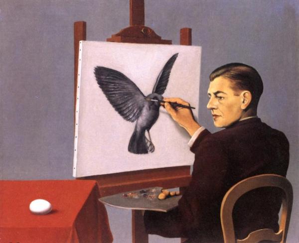 Clairvoyance by René Magritte