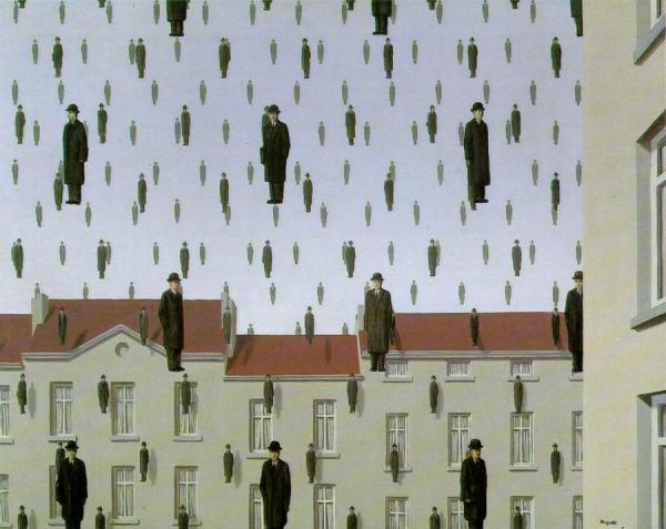 Golconde by René Magritte Oil Painting Reproductions