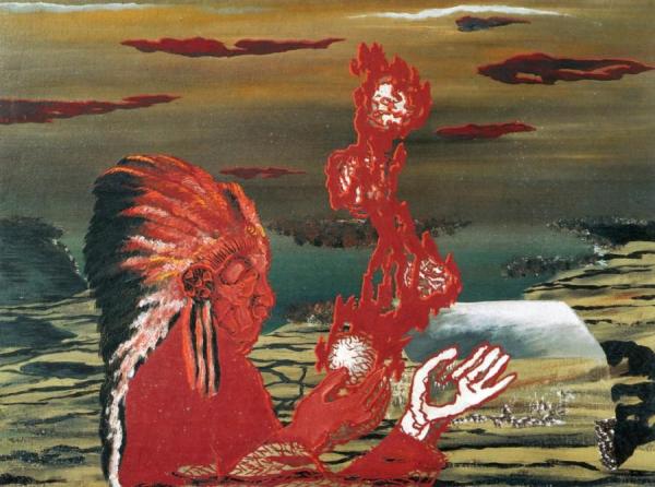 L'ave Du Feu by René Magritte