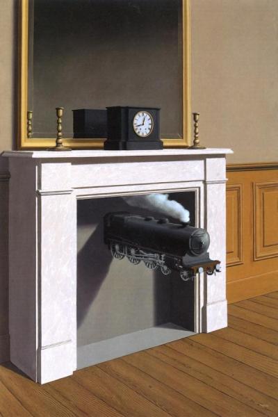 La Durée Poignardée by René Magritte Oil Painting Reproductions