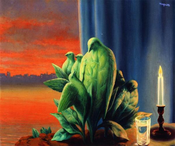 La Nuit D'amour by René Magritte Oil Painting Reproductions