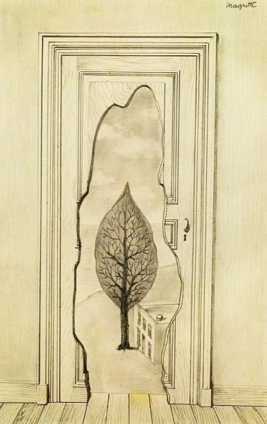 La Perspective Amoureuse by René Magritte Oil Painting Reproductions