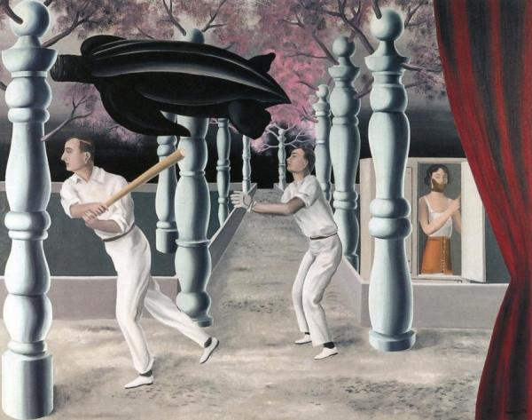 Le Joueur Secret by René Magritte Oil Painting Reproductions