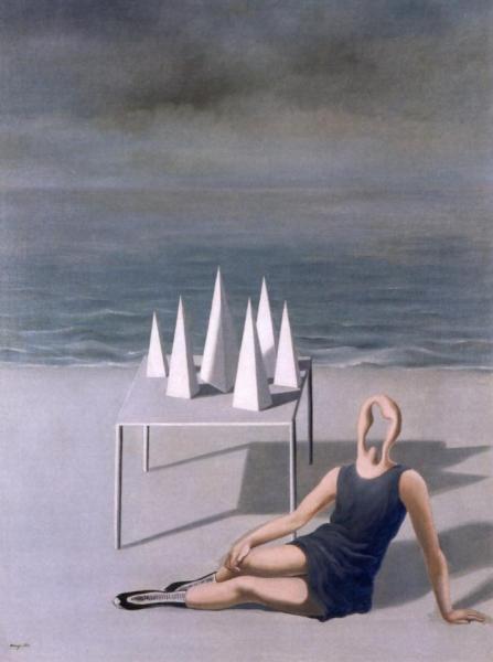 Les Surprises Et L'océan by René Magritte