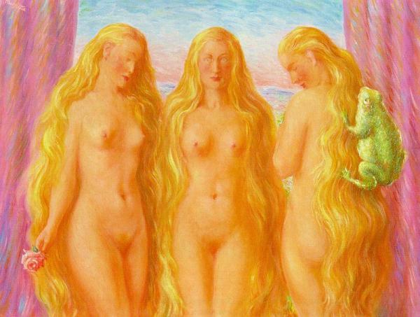 Sea Of Flames by René Magritte