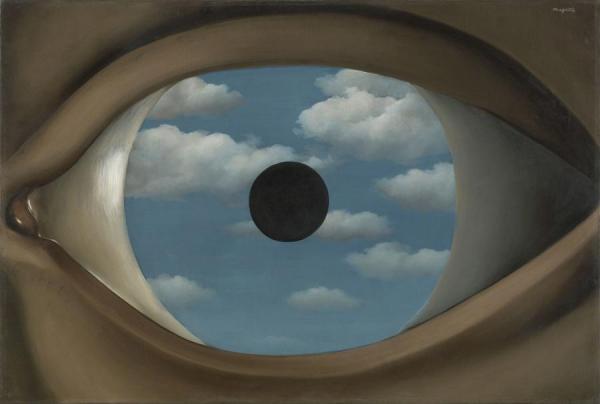 The False Mirror, 1928 by René Magritte