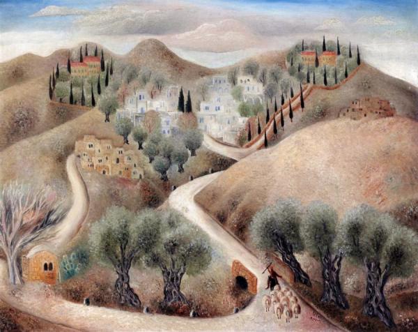 Galilean Landscape by Reuven Rubin