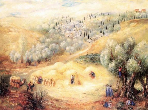 Reuven Rubin Harvest Time In Nazreth