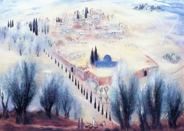 Reuven Rubin View Of Jerusalem