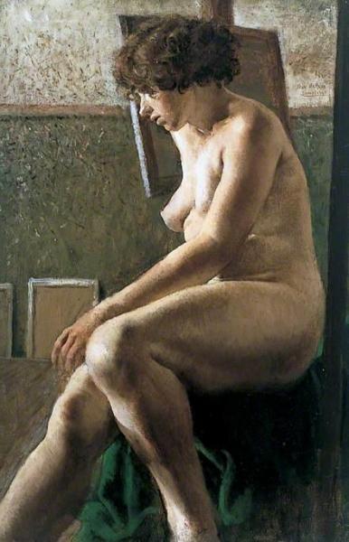 Female Figure Seated by Rex Whistler Oil Painting Reproductions
