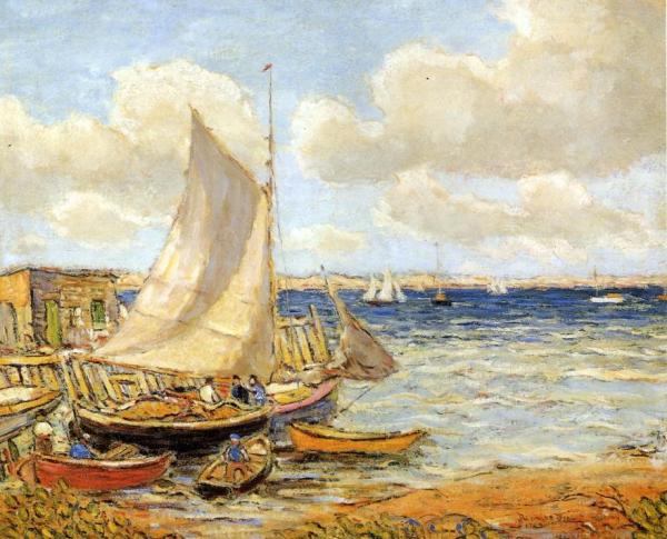 Reynolds Beal Fishing Boats At Jamestown, Rhode Island