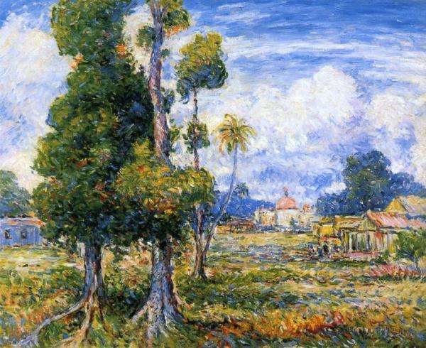 Mango Trees, Rio Piedras by Reynolds Beal Oil Painting Reproductions