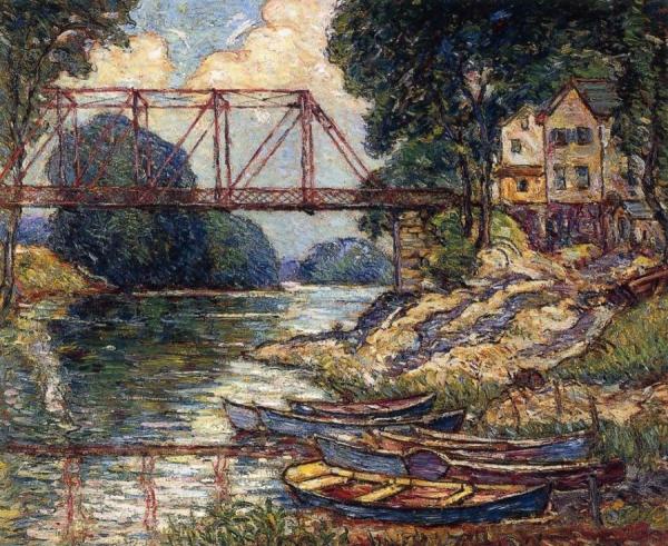 Reynolds Beal The Red Bridge, New Paltz, New York