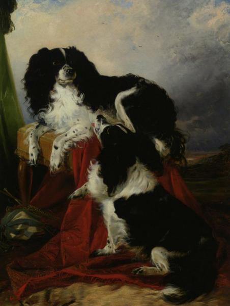 King Charles Spaniels by Richard Ansdell