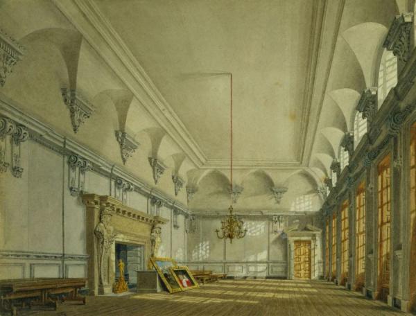 Hampton Court Palace: The Queen's Guard Chamber by Richard Cattermole
