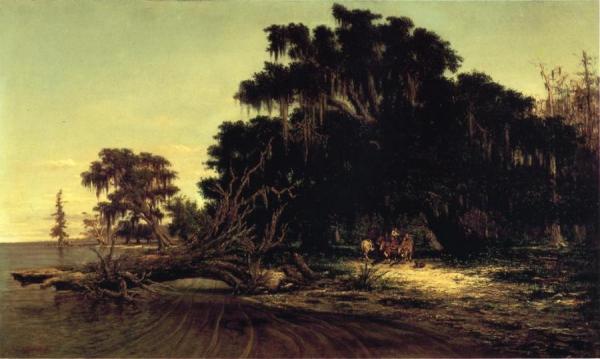North Shore Of Lake Pontchartrain At Mandeville by Richard Clague Oil Painting Reproductions
