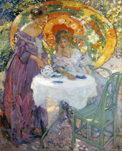 Afternoon Tea by Richard Edward Miller Oil Painting Reproductions