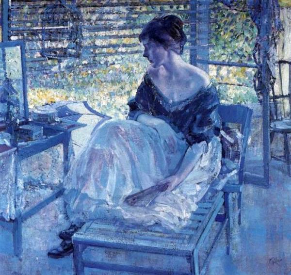 At The Vanity by Richard Edward Miller