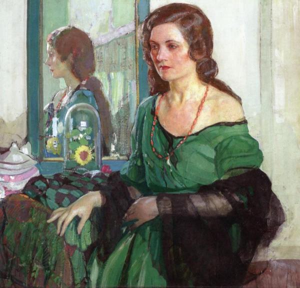 Richard Edward Miller Lady In Green