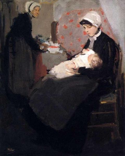 Mother And Child by Richard Edward Miller