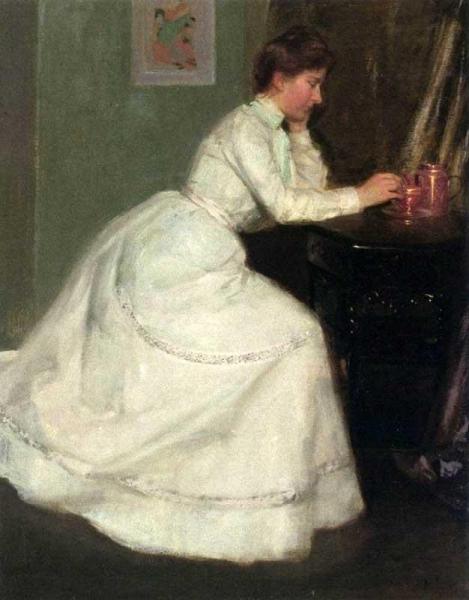 Portrait Of Alice Carey by Richard Edward Miller