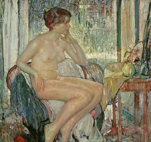 Seated Nude by Richard Edward Miller Oil Painting Reproductions