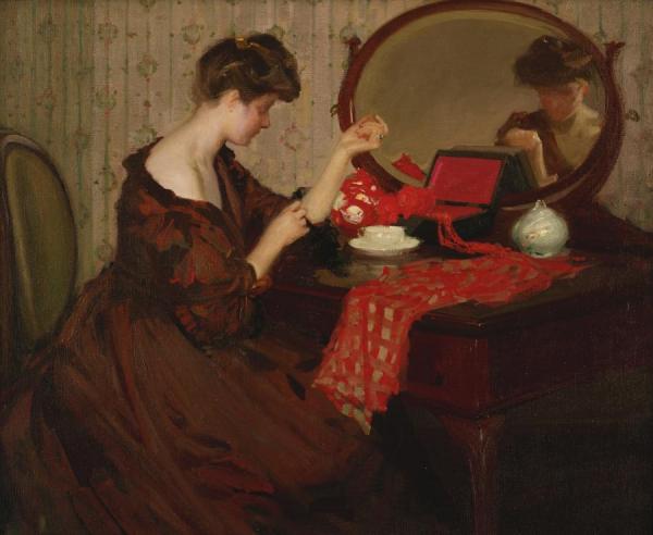 Signora Alla Teletta by Richard Edward Miller