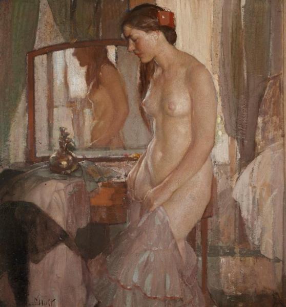 Standing Nude by Richard Edward Miller
